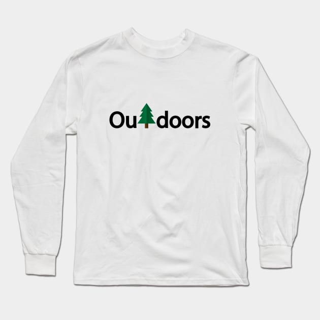 Outdoors artistic typography design Long Sleeve T-Shirt by CRE4T1V1TY